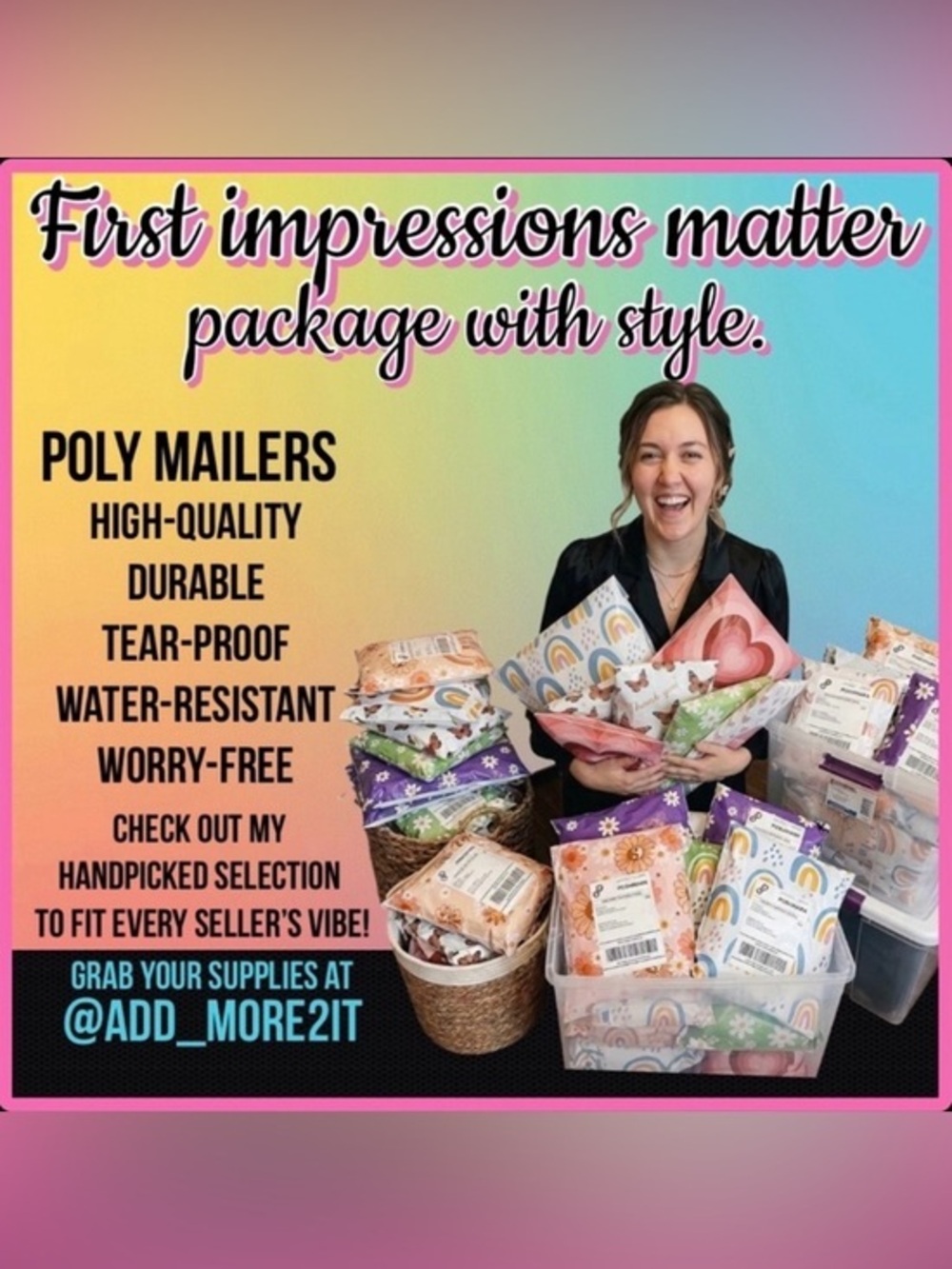 Colorful Poly Mailers